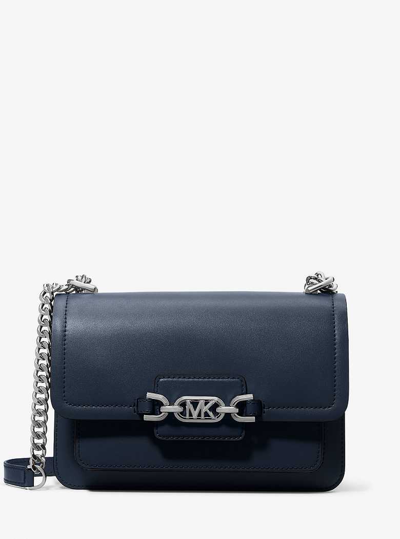 Michael Kors Heather Large Leather Navy | SN-MK27061