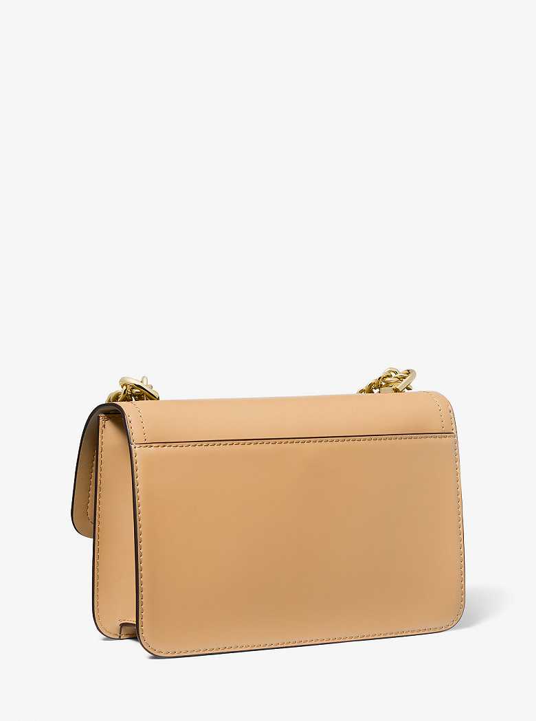 Michael Kors Heather Large Leather Pale Peanut | SN-MK27073