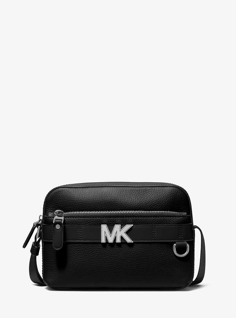 Michael Kors Hudson Pebbled Leather Utility Black | SN-MK28144