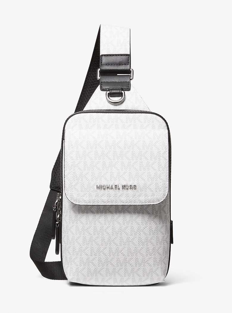 Michael Kors Hudson Signature Logo Bright Wht | SN-MK28124