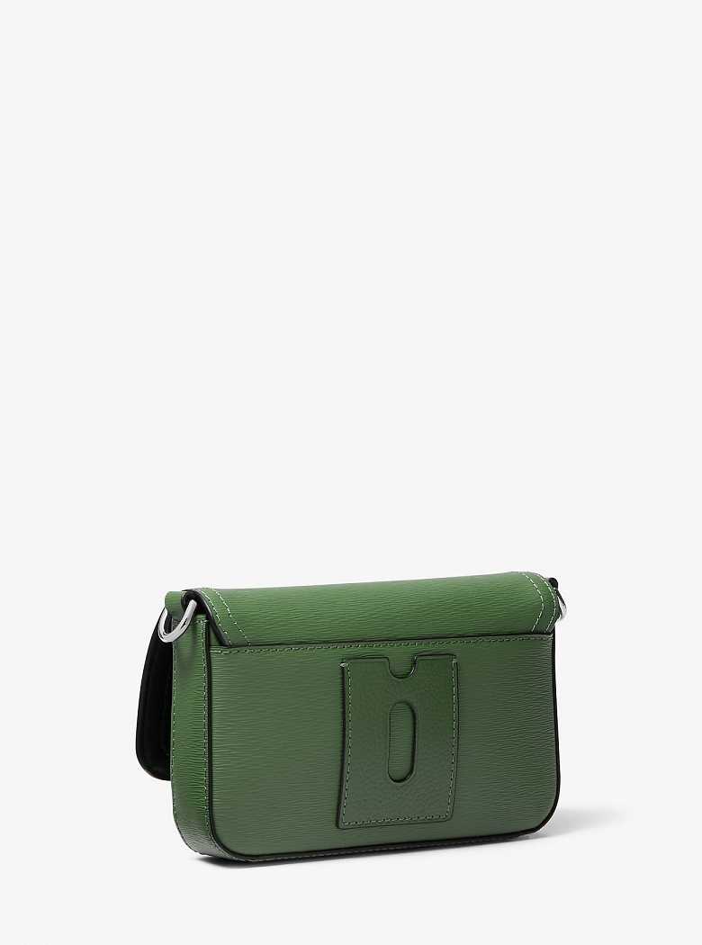 Michael Kors Hudson Textured Leather Amazon Green | SN-MK28131