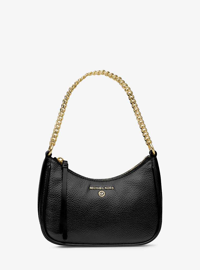 Michael Kors Jet Set Charm Small Pebbled Leather Black | SN-MK26983