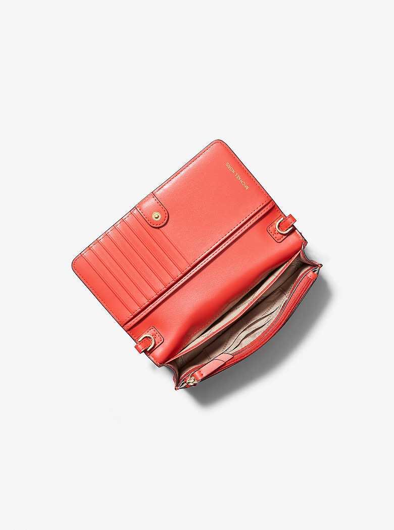 Michael Kors Jet Set Small Two-Tone Logo Spiced Coral Multi | SN-MK27125