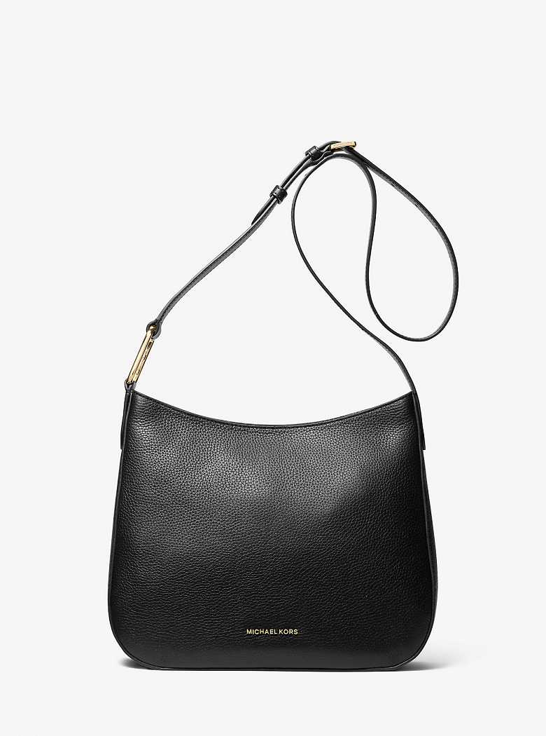 Michael Kors Kensington Large Pebbled Leather Black | SN-MK27192