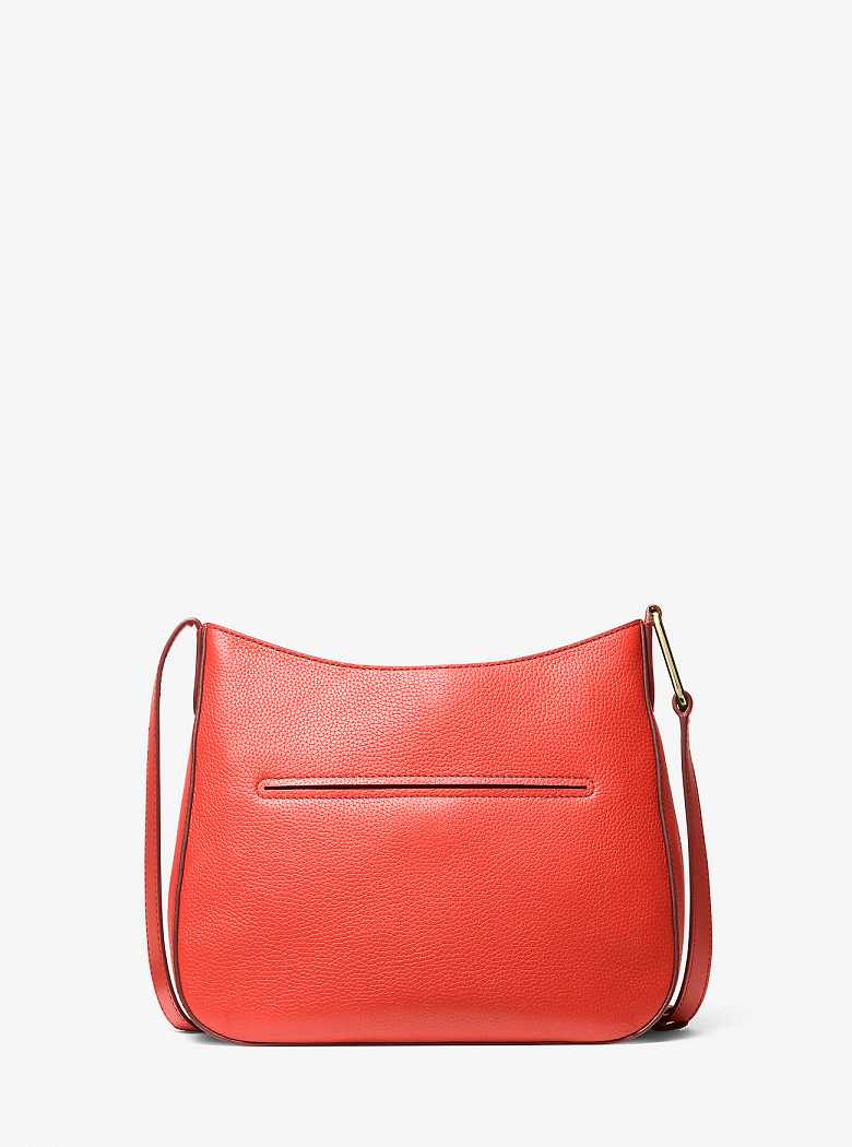 Michael Kors Kensington Large Pebbled Leather Spiced Coral | SN-MK27194