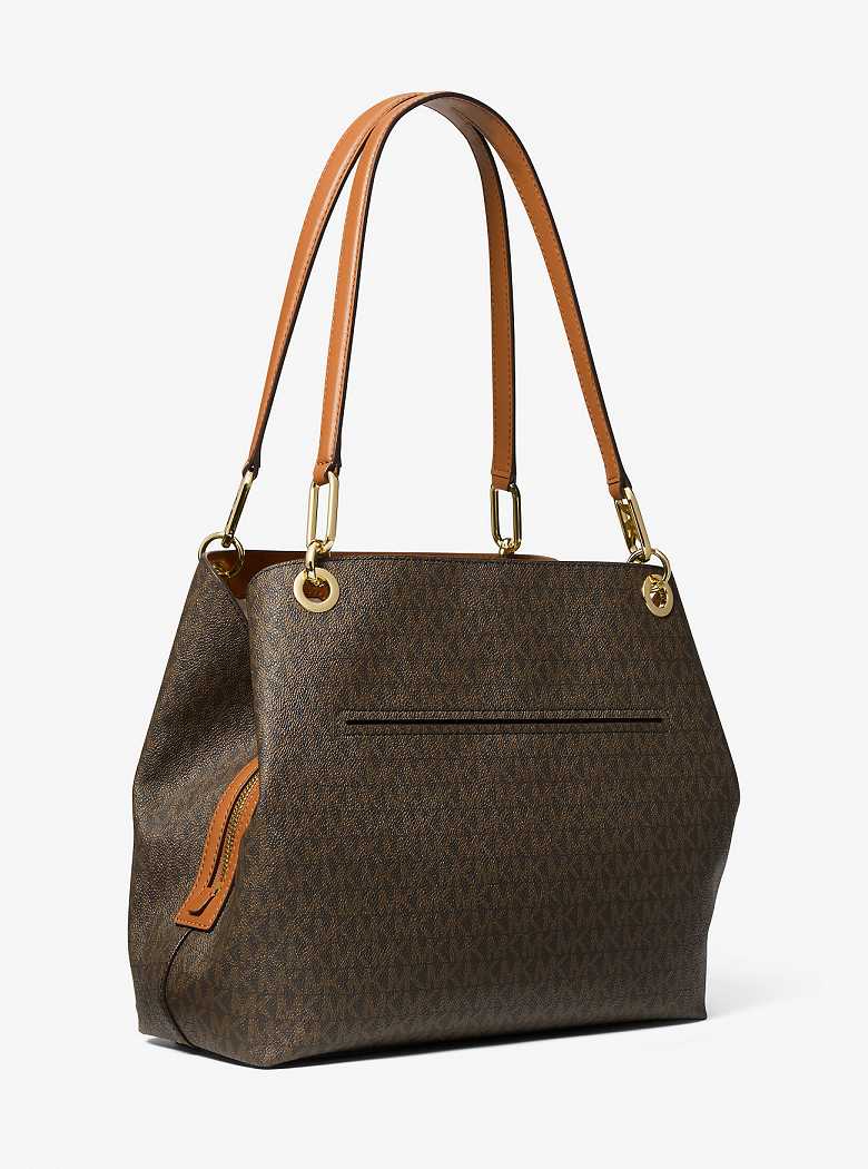 Michael Kors Kensington Large Signature Logo Brn/Acorn | SN-MK27019