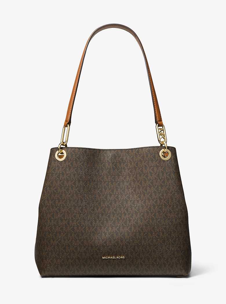 Michael Kors Kensington Large Signature Logo Brn/Acorn | SN-MK27019