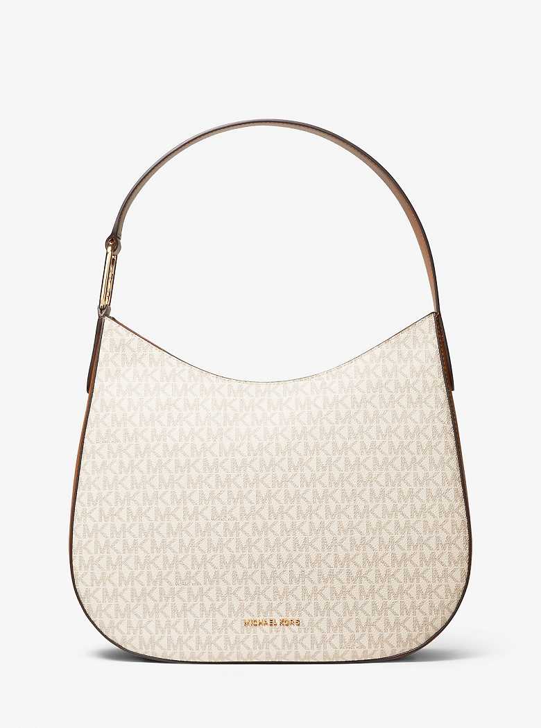 Michael Kors Kensington Large Signature Logo Vanilla/Acorn | SN-MK27038