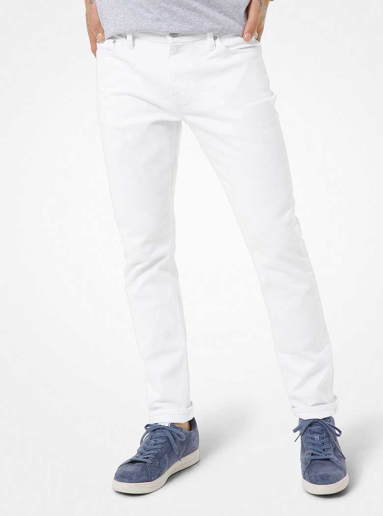 Michael Kors Kent Skinny-Fit Stretch Cotton White | SN-MK28026