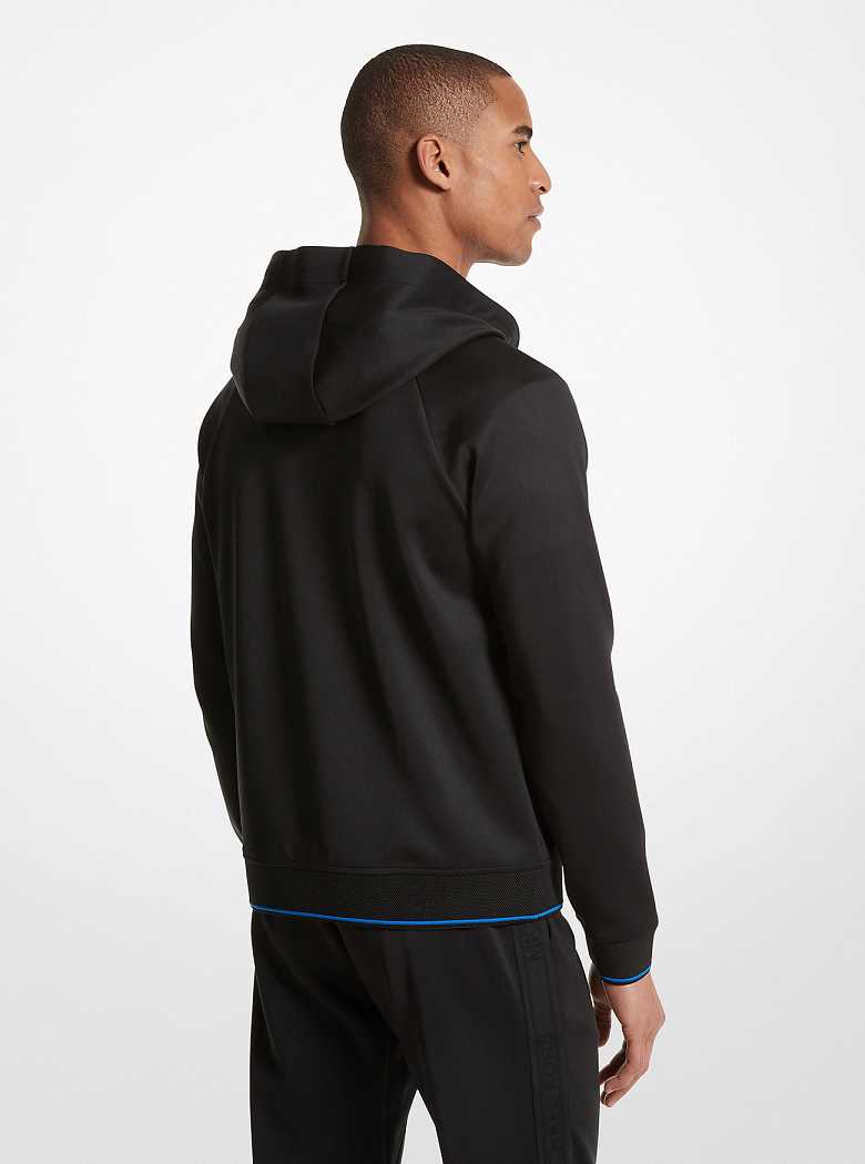 Michael Kors Knit Zip-Up Black | SN-MK27950