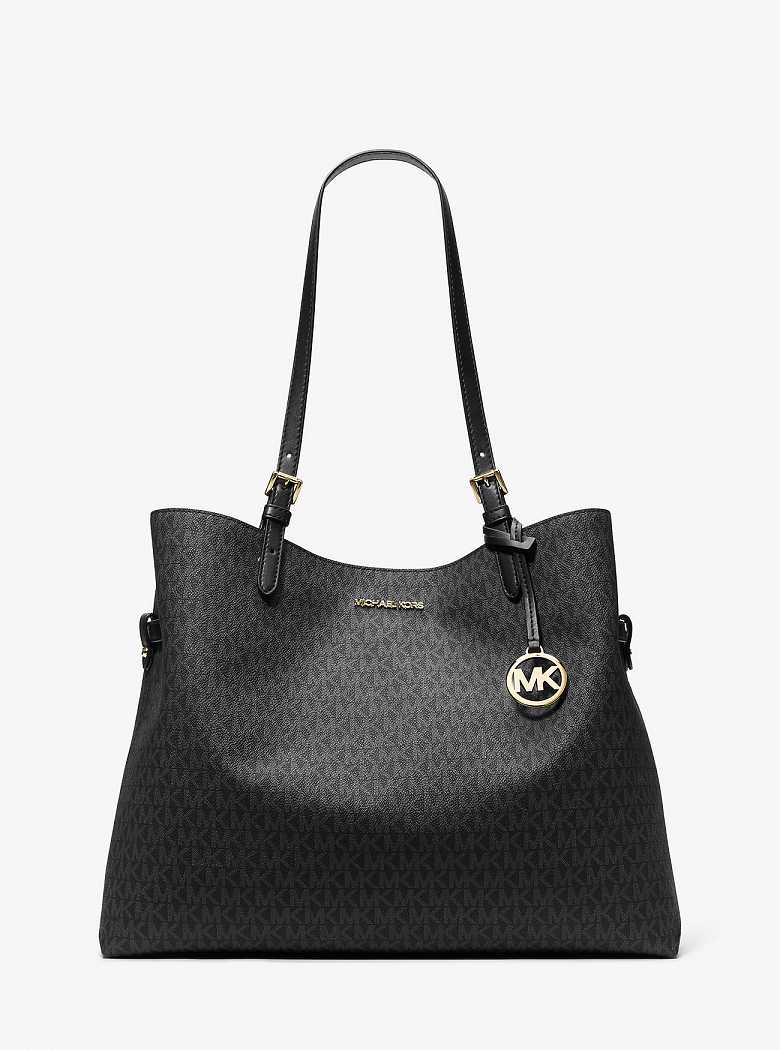 Michael Kors Lenox Large Signature Logo Black | SN-MK26878