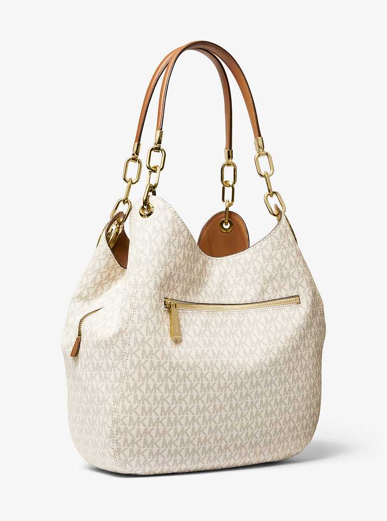 Michael Kors Lillie Large Logo Vanilla/Acorn | SN-MK27022