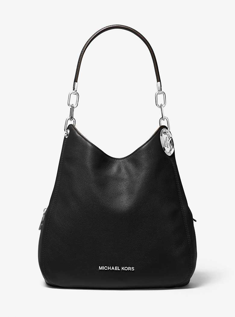 Michael Kors Lillie Large Pebbled Leather Black | SN-MK26901