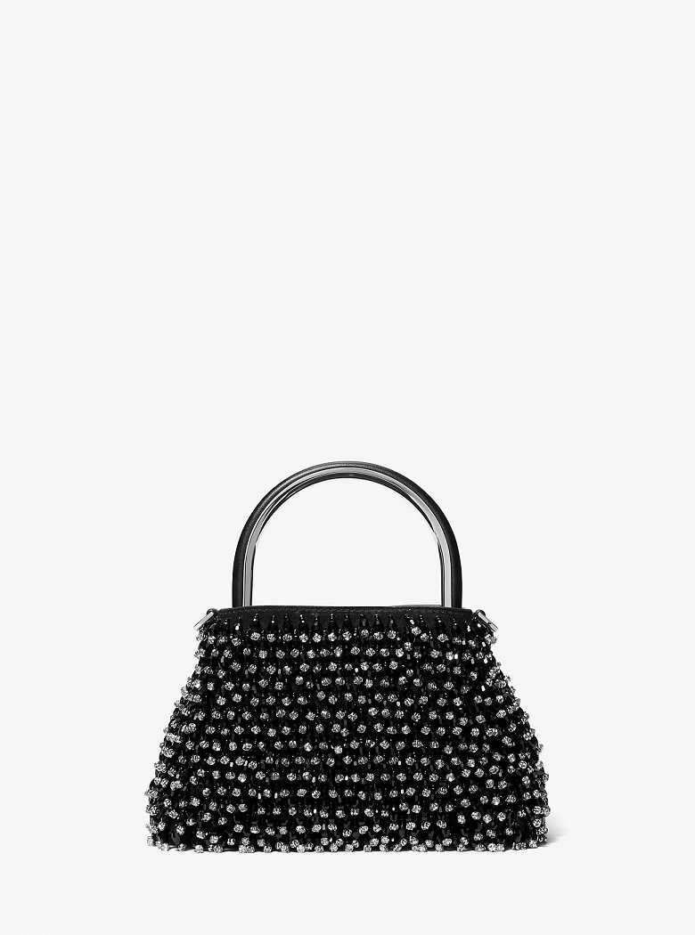 Michael Kors Limited-Edition Rosie Extra-Small Embellished Suede Black | SN-MK27059