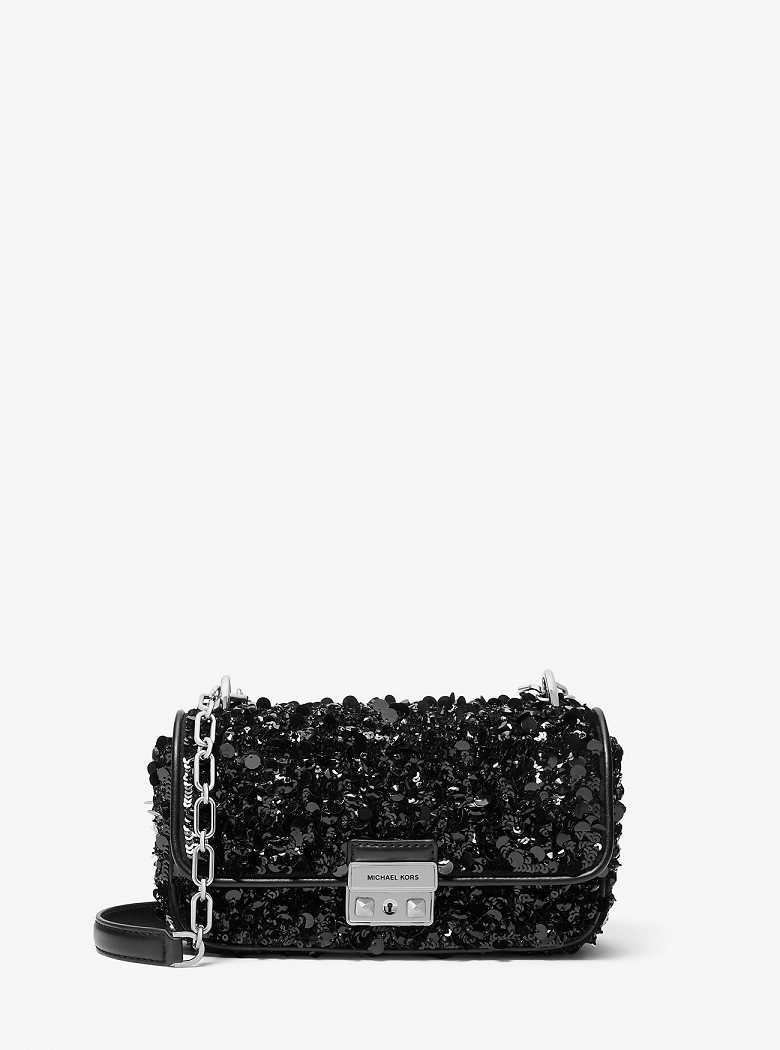 Michael Kors Limited-Edition Tribeca Small Hand-Embellished Black | SN-MK27055