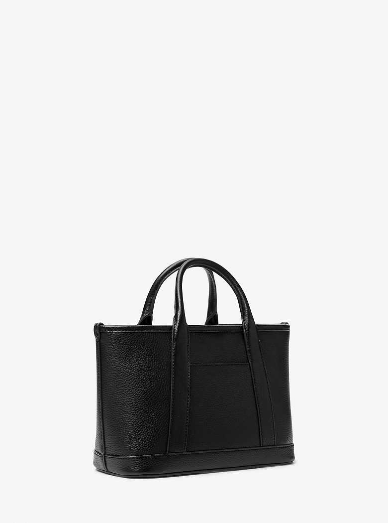 Michael Kors Luisa Small Pebbled Leather Black | SN-MK27340