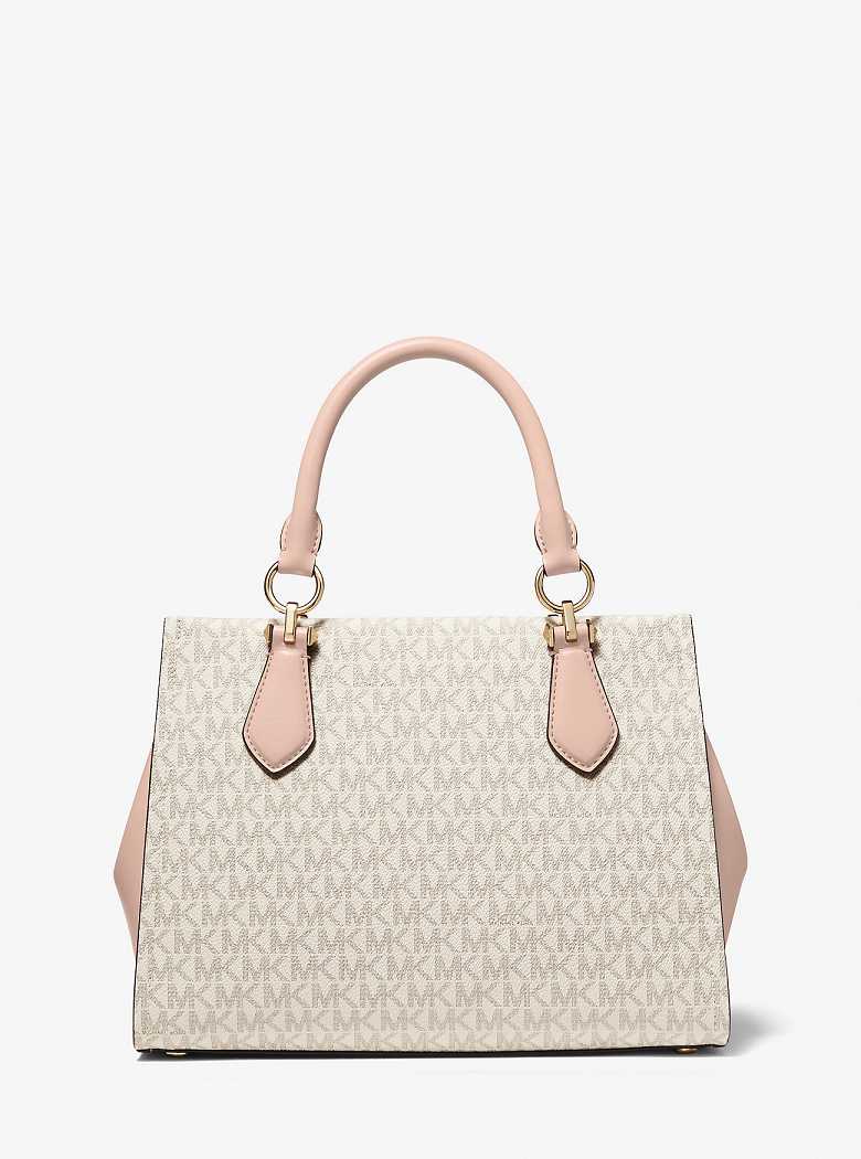 Michael Kors Marilyn Medium Logo Vanilla/Soft Pink | SN-MK27313