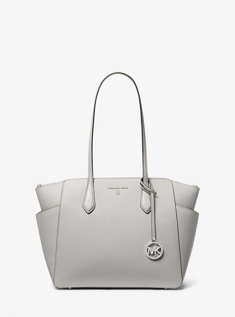 Michael Kors Marilyn Medium Saffiano Leather Aluminum | SN-MK26905