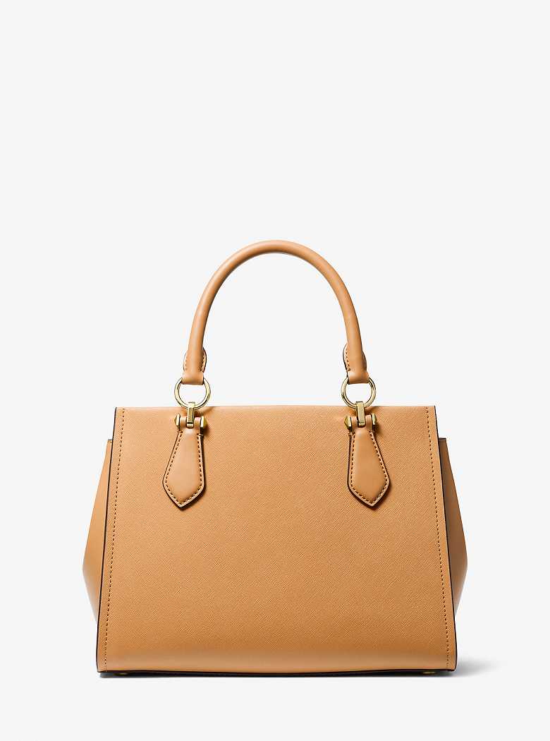 Michael Kors Marilyn Medium Saffiano Leather Pale Peanut | SN-MK27306