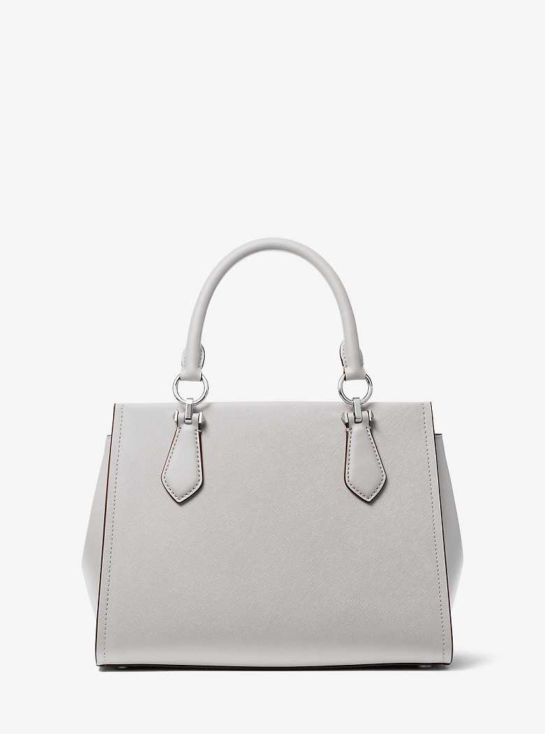 Michael Kors Marilyn Medium Saffiano Leather Aluminum | SN-MK27314