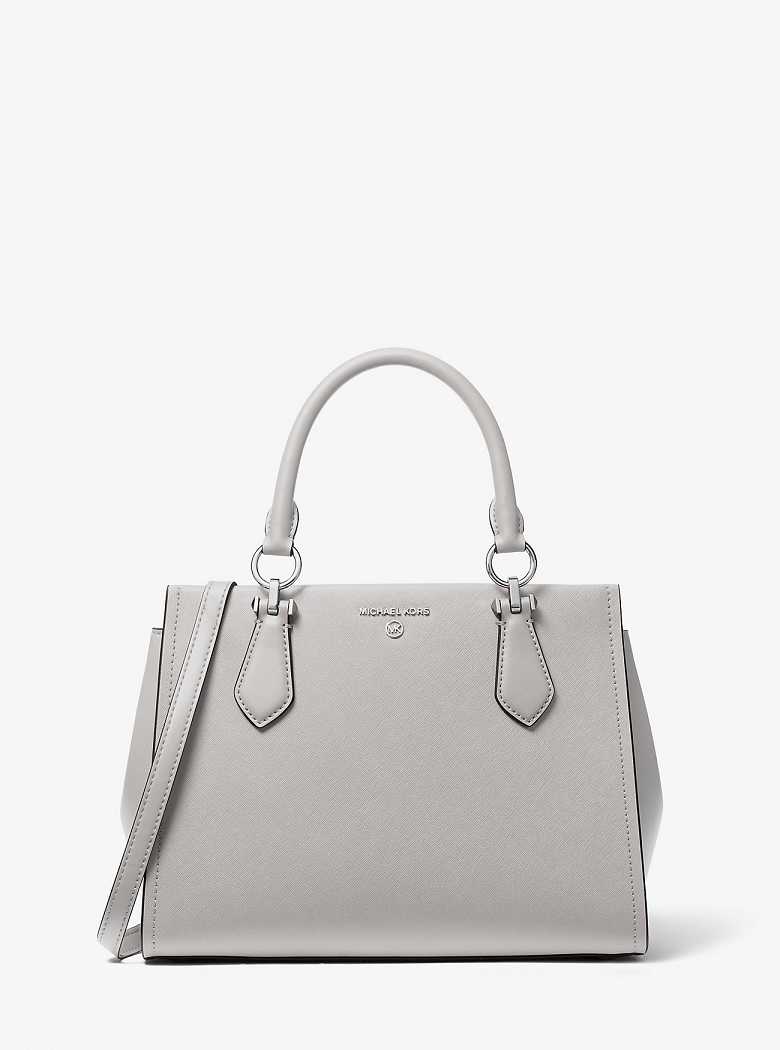 Michael Kors Marilyn Medium Saffiano Leather Aluminum | SN-MK27314