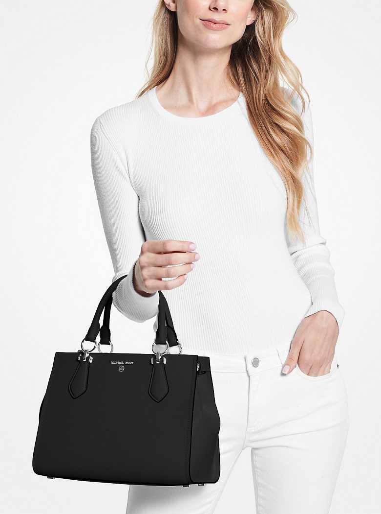 Michael Kors Marilyn Medium Saffiano Leather Black | SN-MK27315