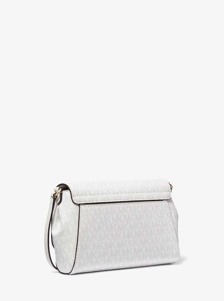 Michael Kors Medium Logo Convertible Optic White | SN-MK27129