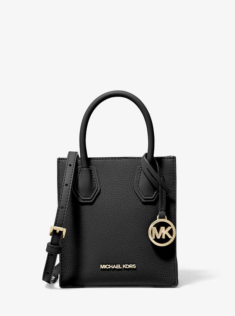 Michael Kors Mercer Extra-Small Pebbled Leather Black | SN-MK26868