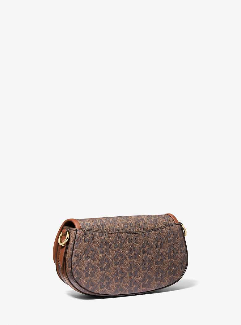 Michael Kors Mila Small Empire Signature Logo Brown/Luggage | SN-MK27076