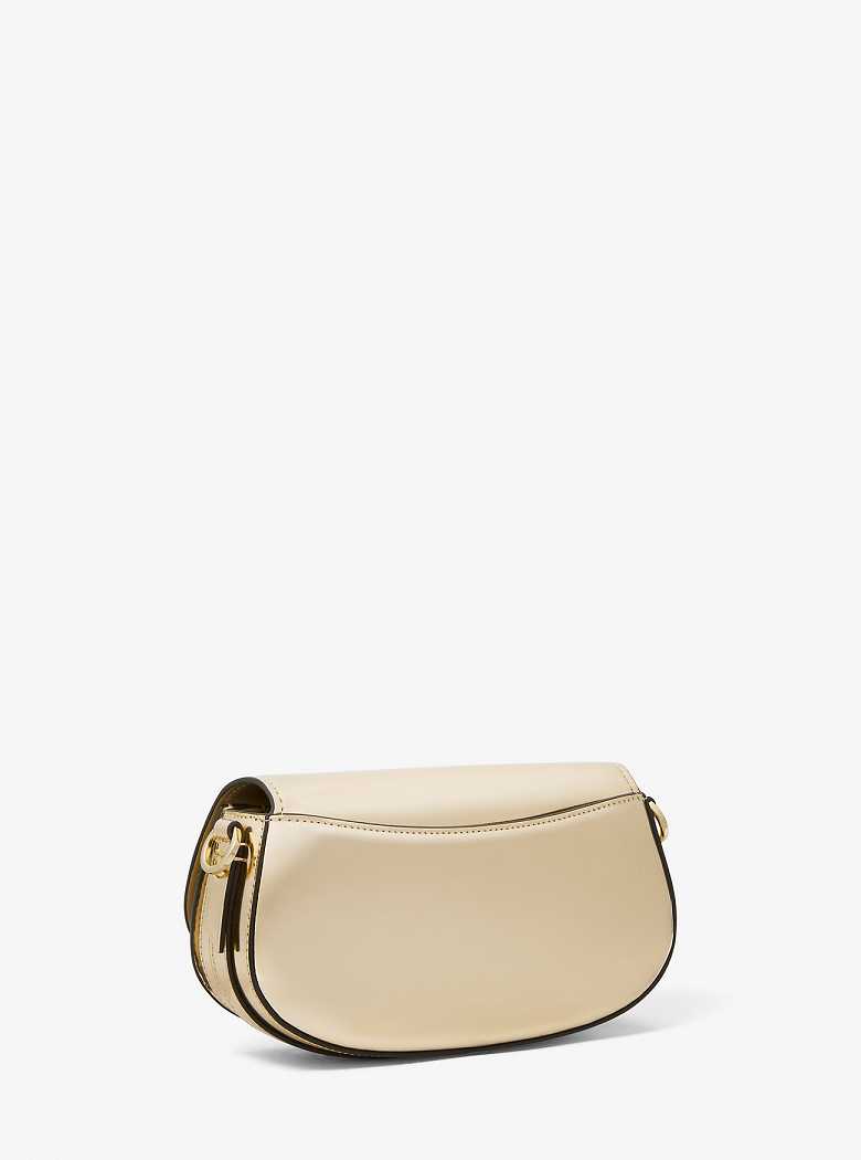 Michael Kors Mila Small Metallic Leather Pale Gold | SN-MK27067