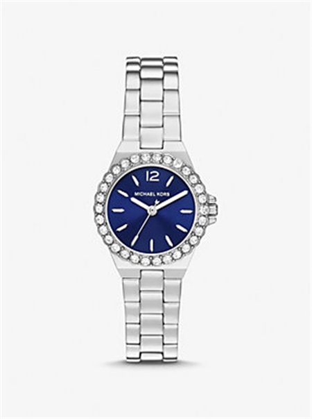 Michael Kors Mini Lennox Pavé Silver-Tone Watch Silver | SN-MK28386