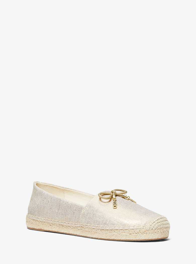 Michael Kors Nori Metallic Linen Pale Gold | SN-MK27688