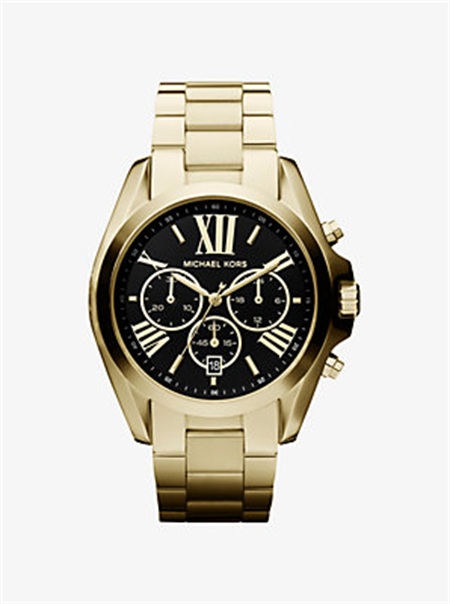 Michael Kors Oversized Bradshaw Gold-Tone Watch Gold | SN-MK28390