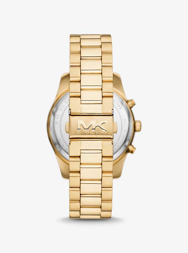 Michael Kors Oversized Lexington Gold-Tone Gold | SN-MK28283