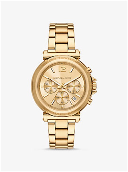 Michael Kors Oversized Maren Gold-Tone Watch Gold | SN-MK28304