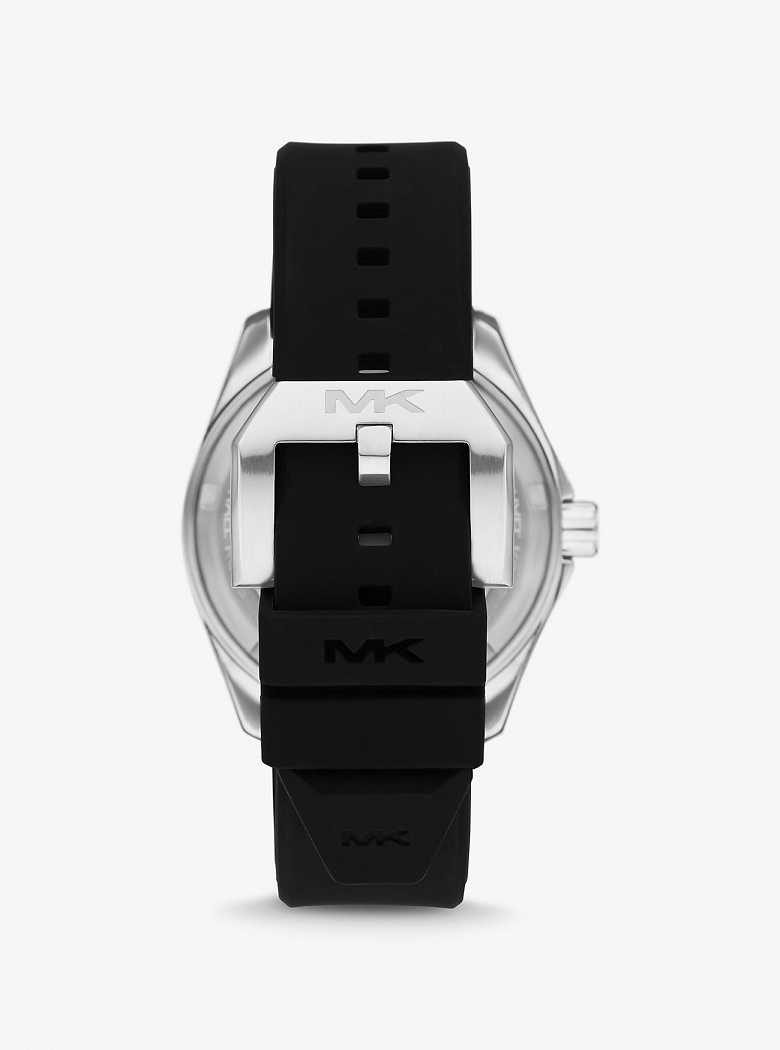 Michael Kors Oversized Maritime Silicone Black | SN-MK28255