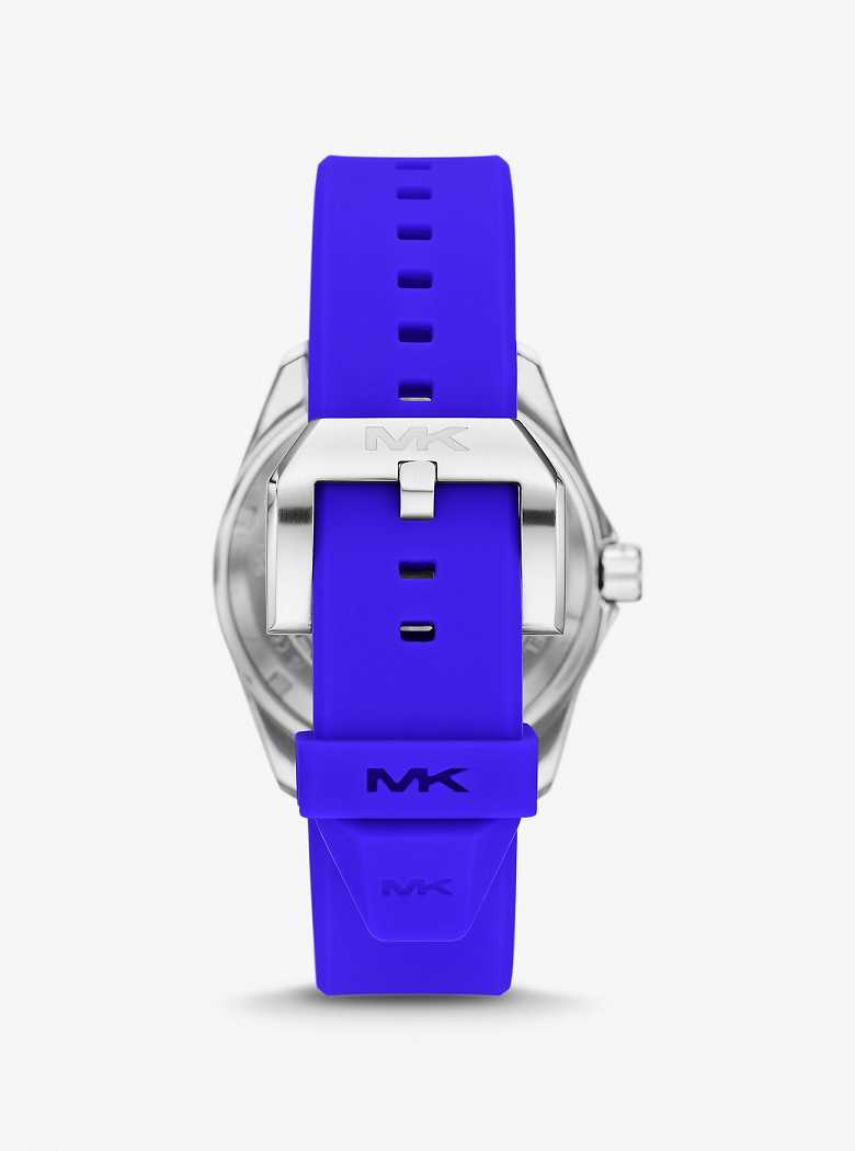 Michael Kors Oversized Maritime Silicone Blue | SN-MK28267