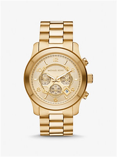 Michael Kors Oversized Runway Gold-Tone Watch Gold | SN-MK28413