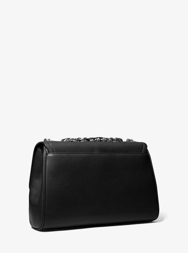 Michael Kors Parker Extra-Large Leather Black | SN-MK27083