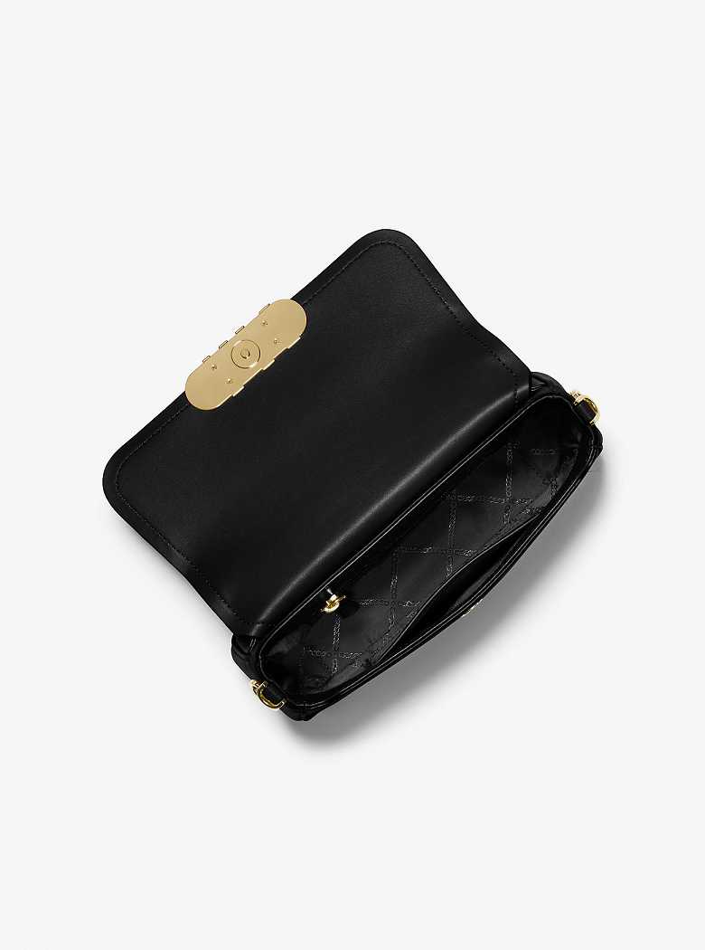 Michael Kors Parker Medium Leather Black | SN-MK26951