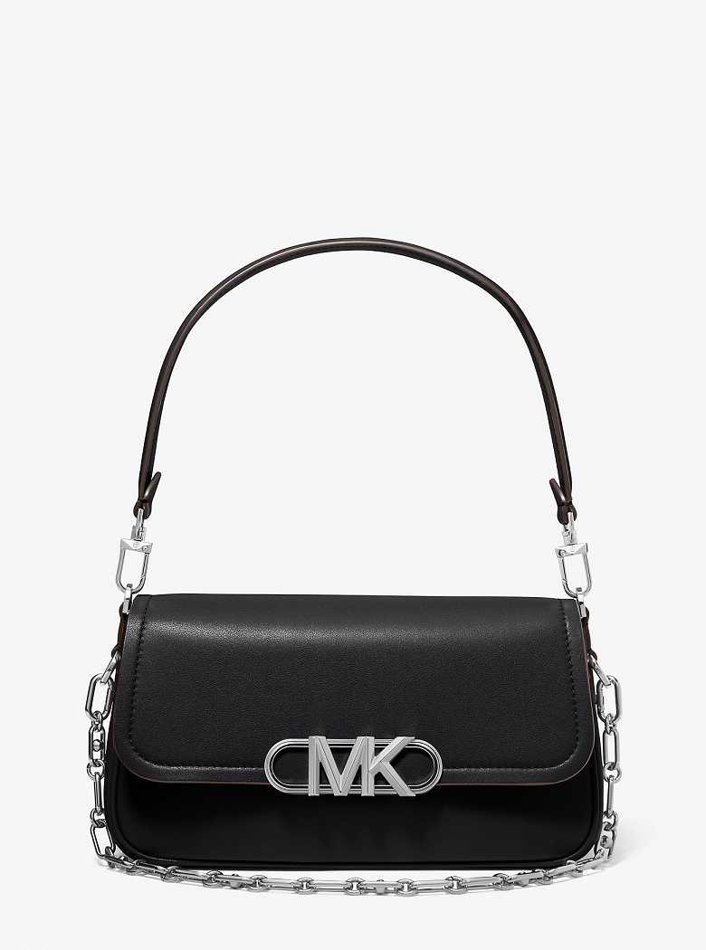 Michael Kors Parker Medium Leather Black | SN-MK27039