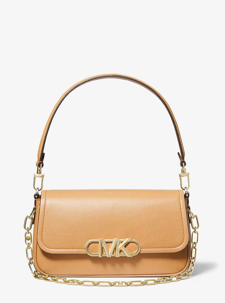 Michael Kors Parker Medium Leather Pale Peanut | SN-MK26950