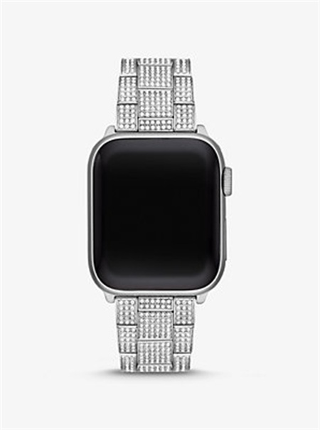 Michael Kors Pavé Silver-Tone Strap For Apple Watch® Silver | SN-MK28420