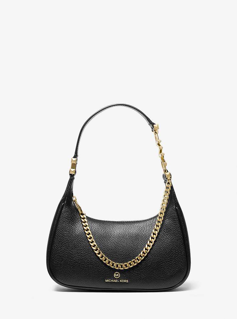 Michael Kors Piper Small Pebbled Leather Black | SN-MK26987