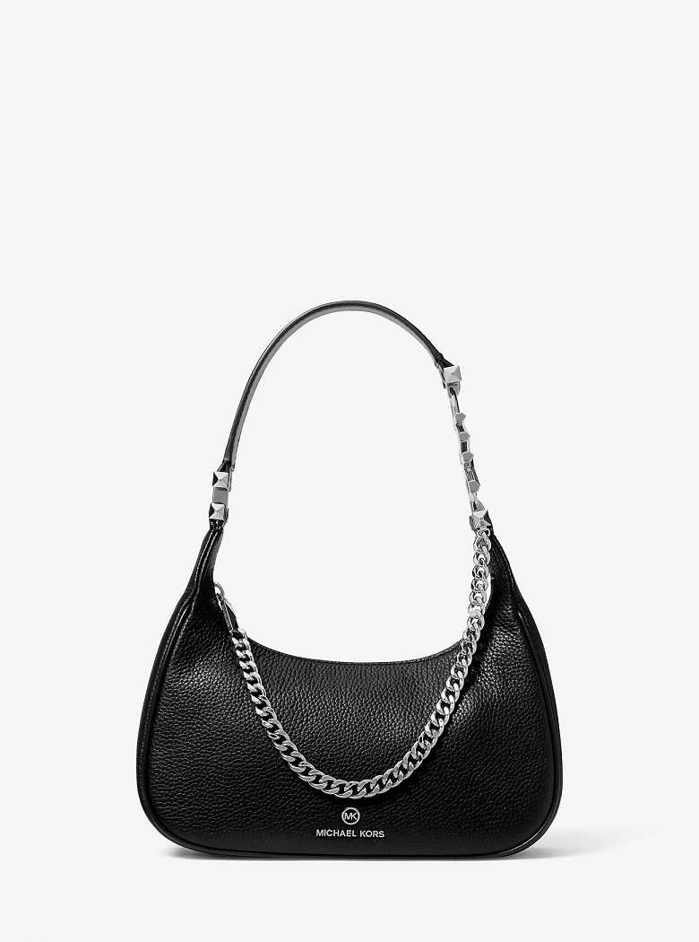 Michael Kors Piper Small Pebbled Leather Black | SN-MK26988