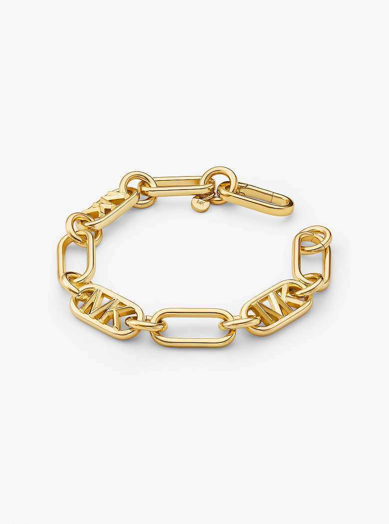 Michael Kors Precious Metal-Plated Brass Chain Link Gold | SN-MK27716