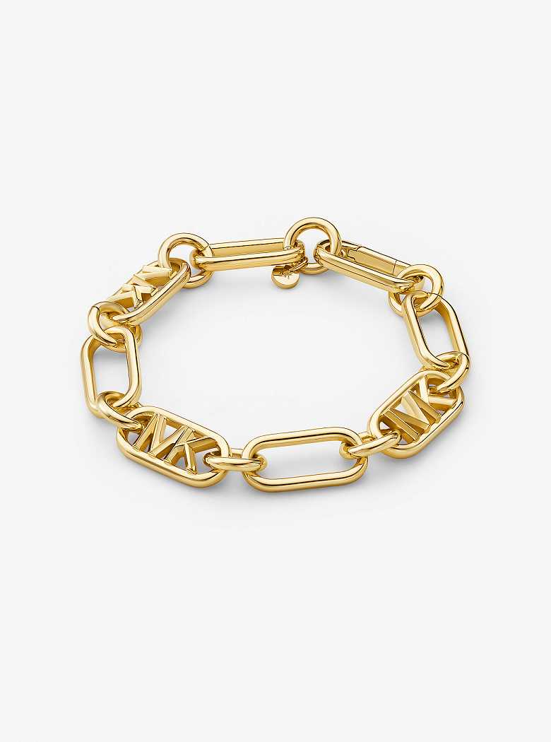 Michael Kors Precious Metal-Plated Brass Chain Link Gold | SN-MK27716