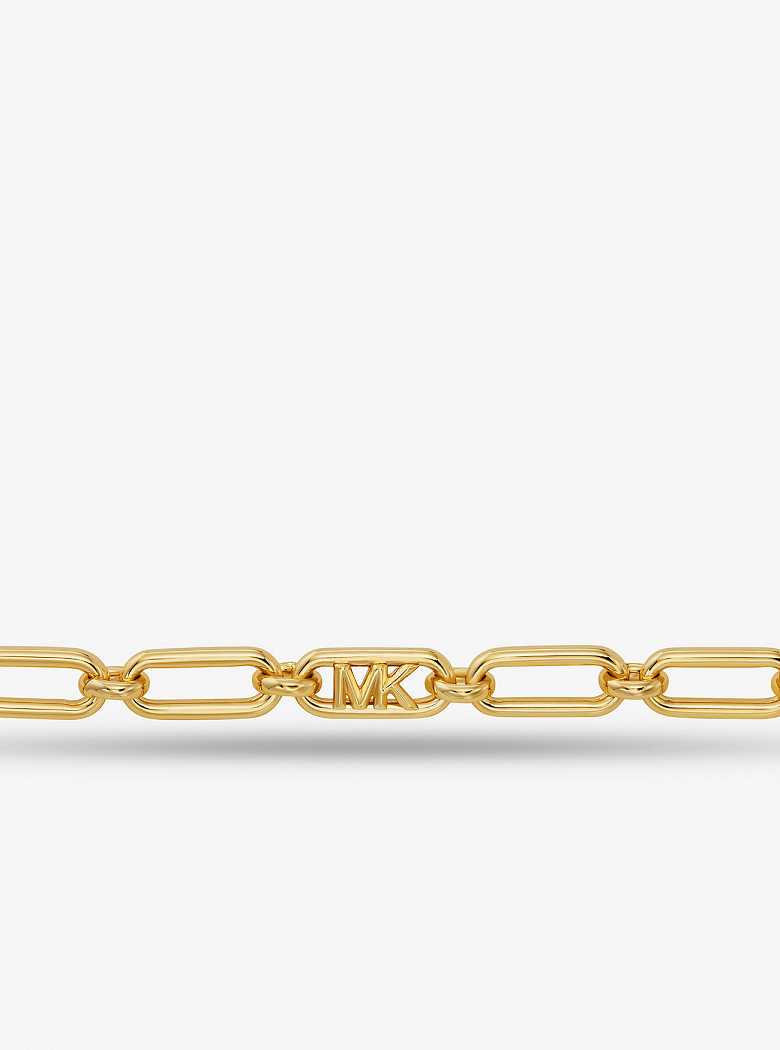 Michael Kors Precious Metal-Plated Brass Chain Link Gold | SN-MK27827