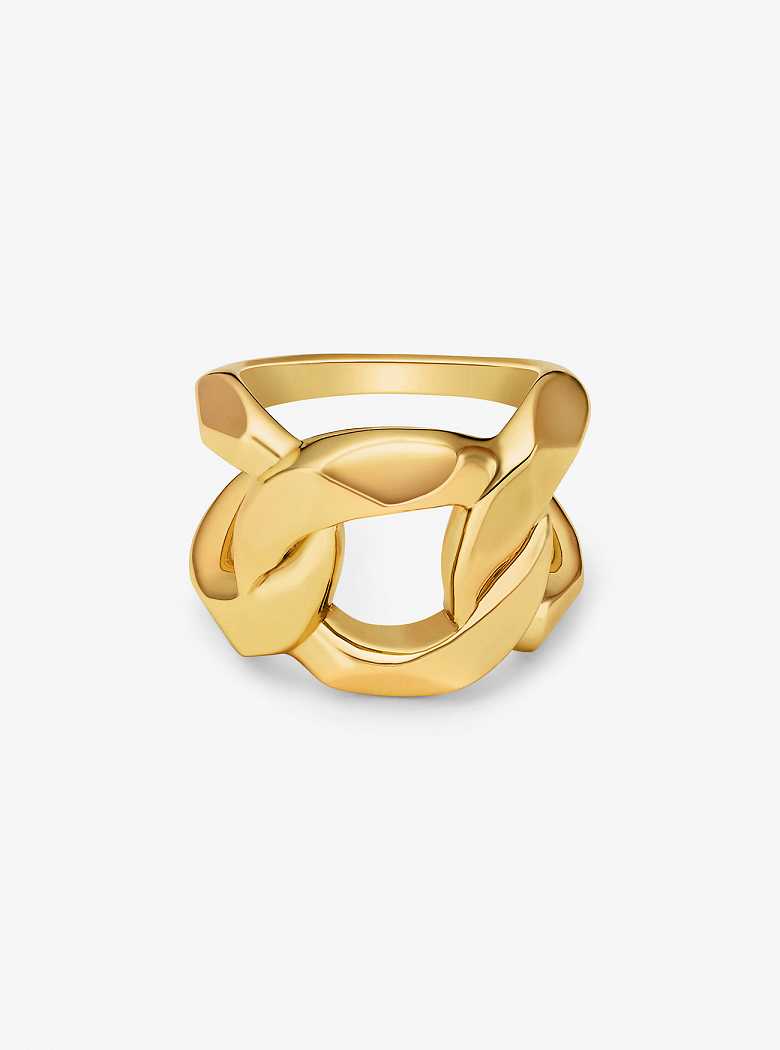 Michael Kors Precious Metal-Plated Brass Curb-Link Gold | SN-MK27841