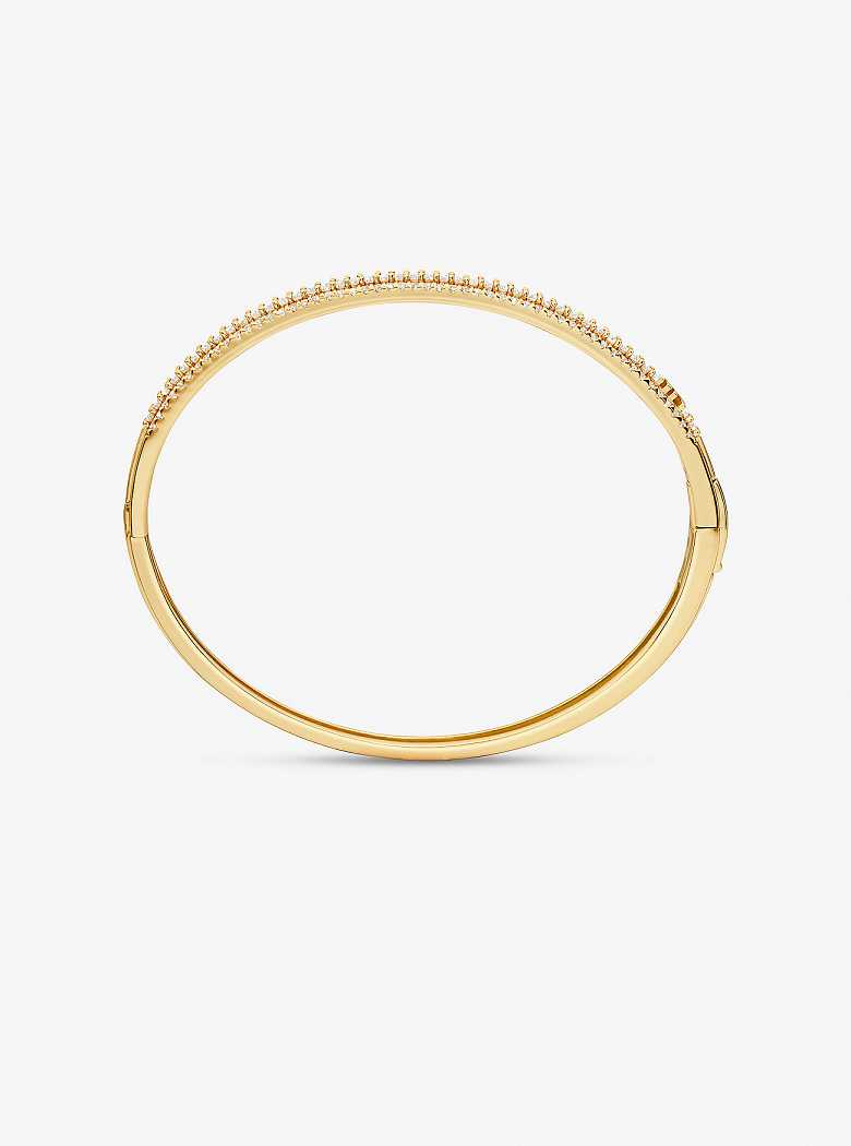 Michael Kors Precious Metal-Plated Sterling Silver Pavé Gold | SN-MK27736